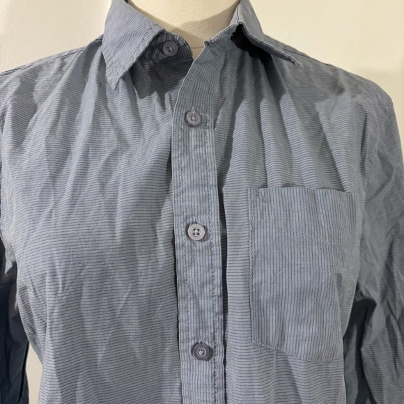 Guess Los Angeles Women’s Sz XS Blue Button Down Shirt Long Sleeve Y2K Classic - Picture 2 of 11